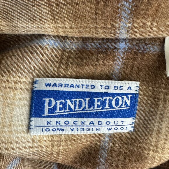 Pendleton Wool Button Front Shirt Womens Small Plaid Long Sleeve TP-3541 - Picture 7 of 8
